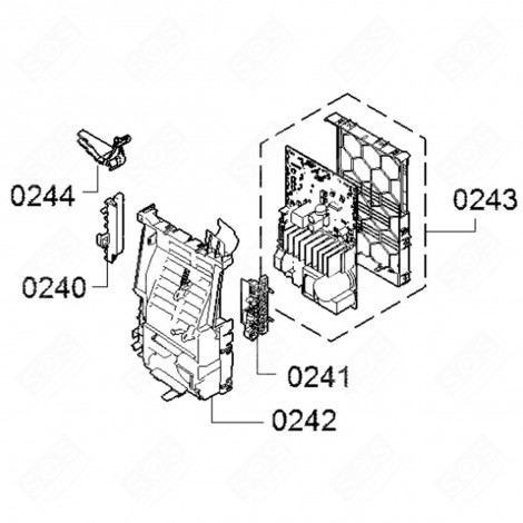 CARTE ÉLECTRONIQUE, MODULE DE PUISSANCE MACHINE À LAVER, LAVE-LINGE - 11011035