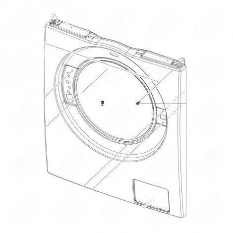 CADRE AVANT DE PORTE D'ORIGINE MACHINE À LAVER, LAVE-LINGE - DC97-19359A