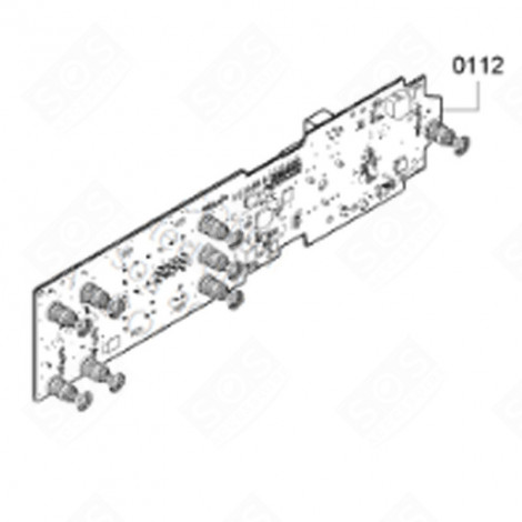 CARTE ÉLECTRONIQUE, MODULE DE COMMANDE PROGRAMMÉ MACHINE À LAVER, LAVE-LINGE - 00655051
