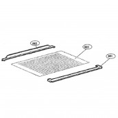 Clayette, étagère en verre