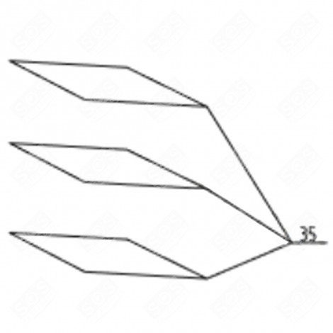 CLAYETTE, ÉTAGÈRE VERRE FRIGO, RÉFRIGÉRATEUR, CONGÉLATEUR - FR002832