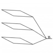 Clayette, étagère Verre