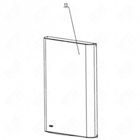 PORTE REF FRIGO, RÉFRIGÉRATEUR, CONGÉLATEUR - FR002486