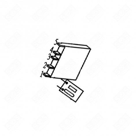 RÉSISTANCE + THERMOSTAT FUSIBLE D'ORIGINE FRIGO, RÉFRIGÉRATEUR, CONGÉLATEUR - SS-1810001761, SS-1810001762