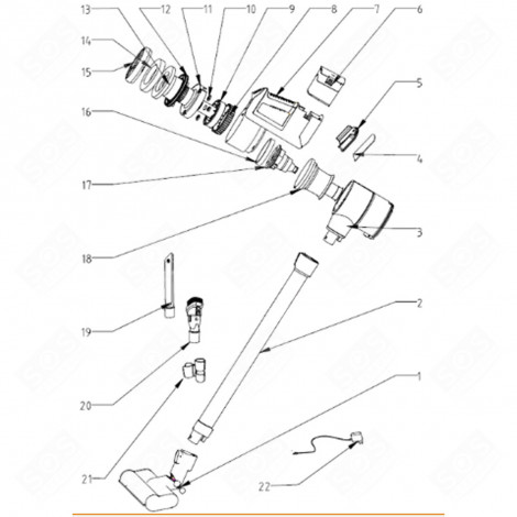 BATTERIE ASPIRATEUR - AS000078