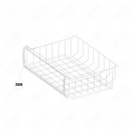 ABATTANT TIROIR (REPÈRE 326) FRIGO, RÉFRIGÉRATEUR, CONGÉLATEUR - 4328810300