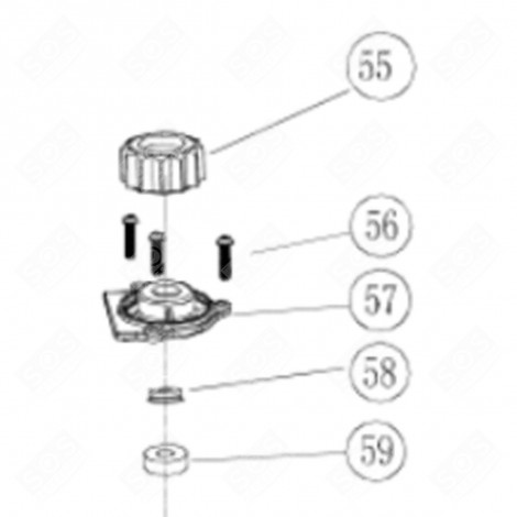 KIT ROULEMENT (REPÈRE 57 + 59) ROBOT MÉNAGER - CU001278