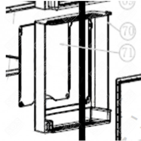 KIT DAMPER (REPÈRE 70) FRIGO, RÉFRIGÉRATEUR, CONGÉLATEUR - FR000950
