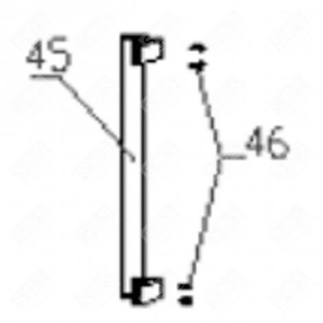 POIGNÉE (REPÈRE 45) FRIGO, RÉFRIGÉRATEUR, CONGÉLATEUR - FR004735