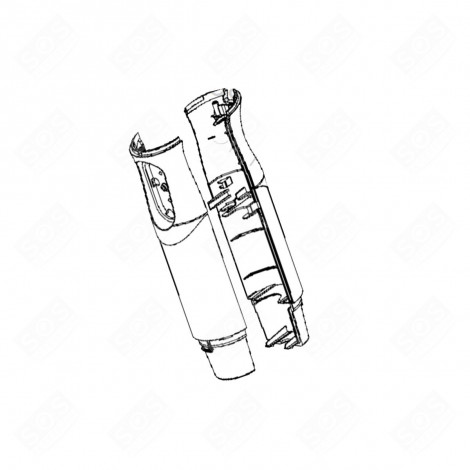 BOITIER AVANT ET ARRIÈRE ROBOT MÉNAGER - MS-650803, MS-650805