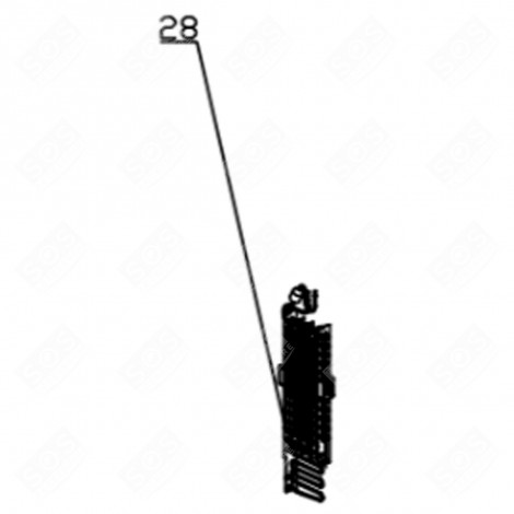 EVAPORATEUR ASSEMBLE (REPÈRE 28) FRIGO, RÉFRIGÉRATEUR, CONGÉLATEUR - FR007181