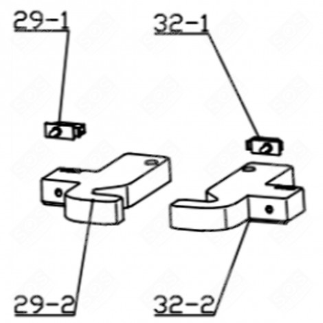 INTERRUPTEUR (29-1) FRIGO, RÉFRIGÉRATEUR, CONGÉLATEUR - FR007187