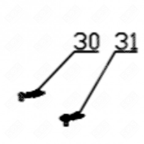 CHARNIÈRE SUPÉRIEURE (REPÈRE 30) FRIGO, RÉFRIGÉRATEUR, CONGÉLATEUR - FR007189