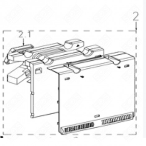 MOTEUR VENTILATEUR (REPÈRE 2.1) FRIGO, RÉFRIGÉRATEUR, CONGÉLATEUR - FR000375