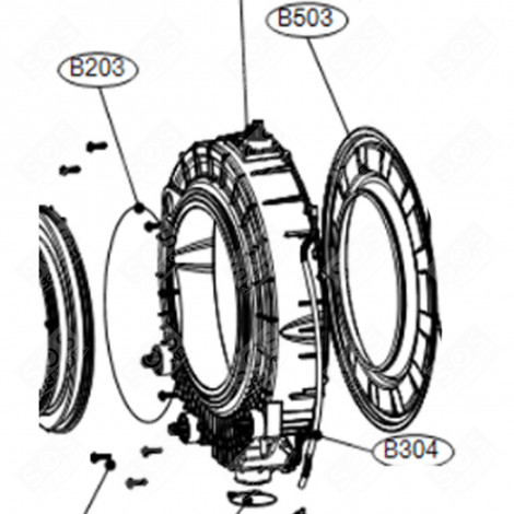 CERCLAGE JOINT HUBLOT INT (REPÈRE B203) MACHINE À LAVER, LAVE-LINGE - LA000076