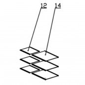 Clayette, étagère Verre