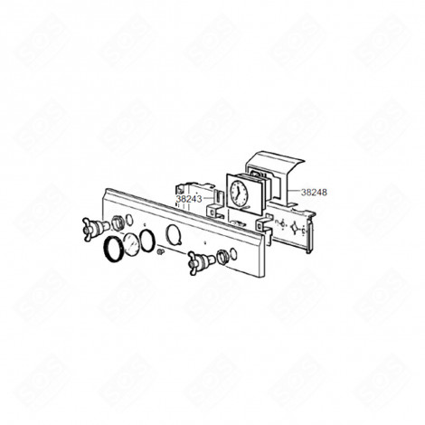 EQUERRE DE FIXATION PENDULE REPÈRE 38248 D'ORIGINE FOUR, CUISINIÈRE - 018251063