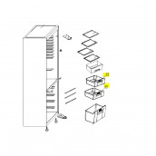 Tiroir supérieur ou central