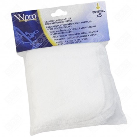 LOT DE 5 CHIFFONS VAPEUR CSC509 NETTOYEUR VAPEUR - 481281728525