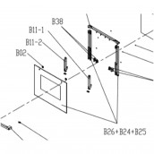 Vitre Exterieure + Profils b26 + b24 + b25)
