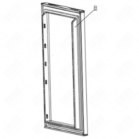 PORTE REF FRIGO, RÉFRIGÉRATEUR, CONGÉLATEUR - FR001704