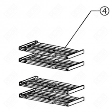 CLAYETTE, ÉTAGÈRE BOIS FRIGO, RÉFRIGÉRATEUR, CONGÉLATEUR - FR003987