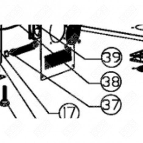RESISTANCE (REPÈRE 37) FRIGO, RÉFRIGÉRATEUR, CONGÉLATEUR - FR004019