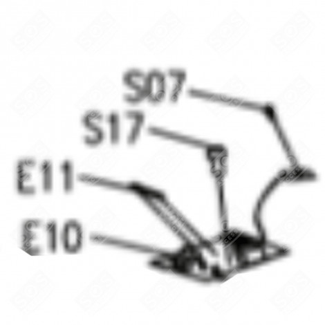 ENSEMBLE CARTE FILTRE (REPÈRE E10 + E11) PLAQUE DE CUISSON - CU003830