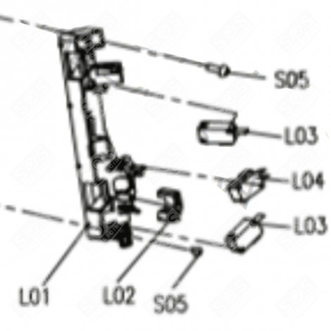 SUPPORT MICRO INTERRUPTEUR (REPÈRE L01) FOUR, CUISINIÈRE - CU002025