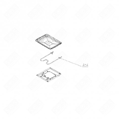 RÉSISTANCE INFÉRIEURE (REPÈRE A54) FOUR, CUISINIÈRE - 735F20