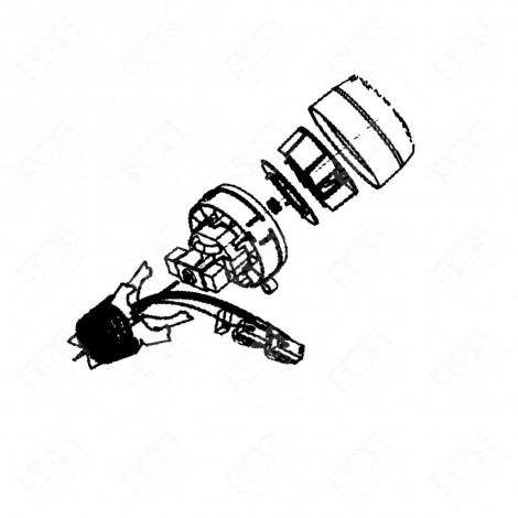MOTEUR, RÉSISTANCE ET INTERRUPTEUR SÈCHE-CHEVEUX - CS00147416, CS10001036