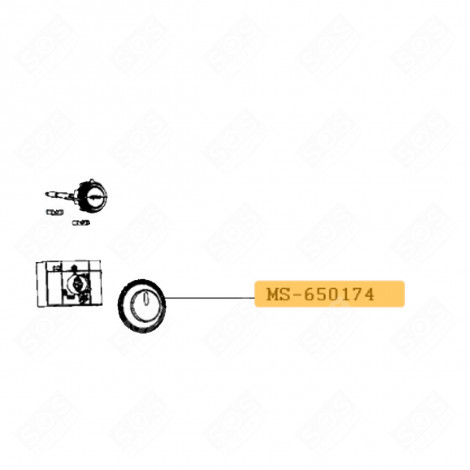 BOUTON DE COMMANDE ROBOT MÉNAGER - MS-650174, MS-652763