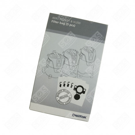 BOITE DE 5 SACS POLYESTER D'OR ASPIRATEUR - 302002404, 107419590