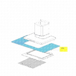 Réflecteur verre hotte (repère 142) d'origine