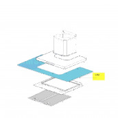 Réflecteur verre hotte (repère 142) d'origine