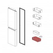 Balconnet inférieur (repère 241C)     -    413X203X106 mm