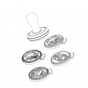 Moule par 4 + Emporte-pièce