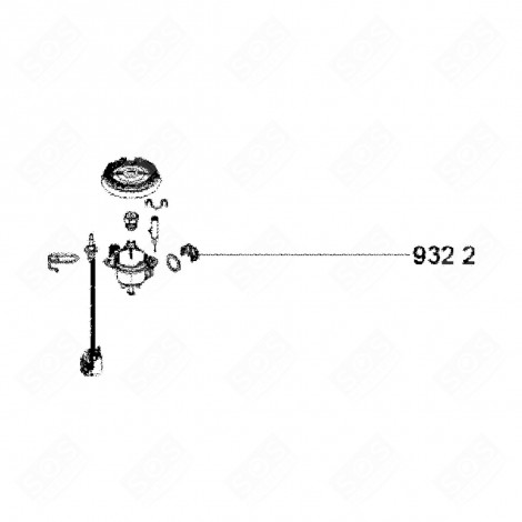 RESSORT D'ORIGINE PLAQUE DE CUISSON - 481249268203, C00317038