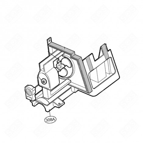 BANDEAU DE FAÇADE (REPÈRE 308A) FRIGO, RÉFRIGÉRATEUR, CONGÉLATEUR - MJS40958001