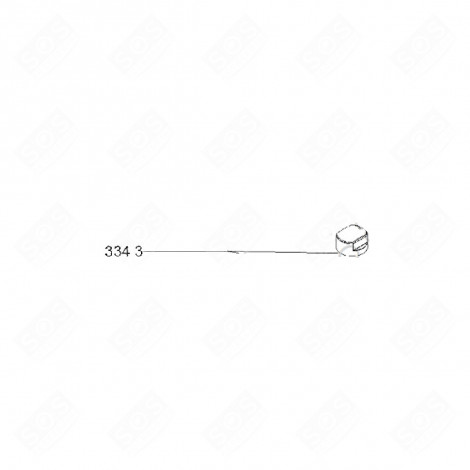 BOUTON (REPÈRE 3343) D'ORIGINE PLAQUE DE CUISSON - 481010511048