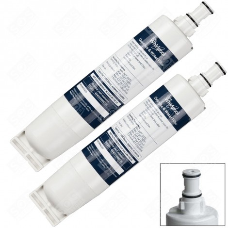 LOT DE 2 CARTOUCHES FILTRES A EAU SBS002 D'ORIGINE FRIGO, RÉFRIGÉRATEUR, CONGÉLATEUR - SBS002X2