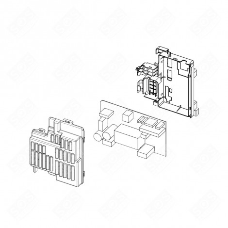 CARTE ÉLECTRONIQUE, MODULE DE PUISSANCE MACHINE À LAVER, LAVE-LINGE - DC92-01082E