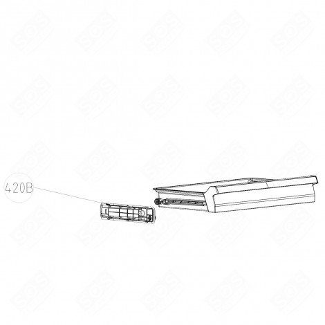 RAIL TÉLESCOPIQUE (REPÈRE 420B) FRIGO, RÉFRIGÉRATEUR, CONGÉLATEUR - 5930720200