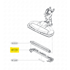 Support de brosse, embout (repère meg076)