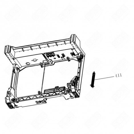 RESSORT DE PORTE (REPÈRE 411) LAVE-VAISSELLE - 519C66