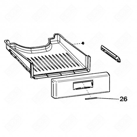 PROFIL DÉCORATIF (REPÈRE 26) FRIGO, RÉFRIGÉRATEUR, CONGÉLATEUR - C00285940