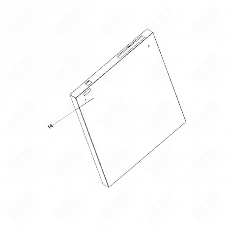 FAÇADE DE PORTE REPÈRE 14 LAVE-VAISSELLE - 1062863, 34421630