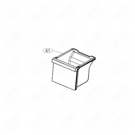 BAC À LÉGUMES INFÉRIEUR FRIGO, RÉFRIGÉRATEUR, CONGÉLATEUR - 0060854308D