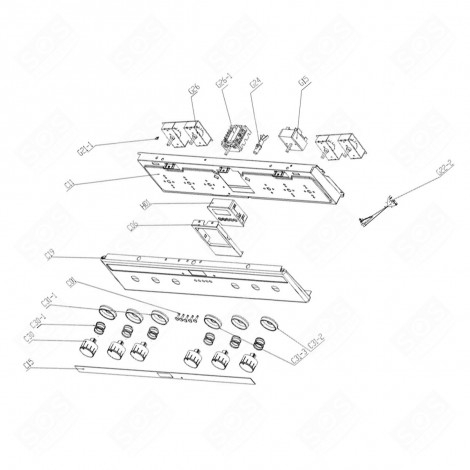 COLLERETTE MANETTE TABLE REPÈRE C31-2 FOUR, CUISINIÈRE - 1064410, 34050836