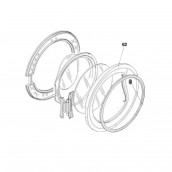 Encadrement de hublot d'origine (repère 62)